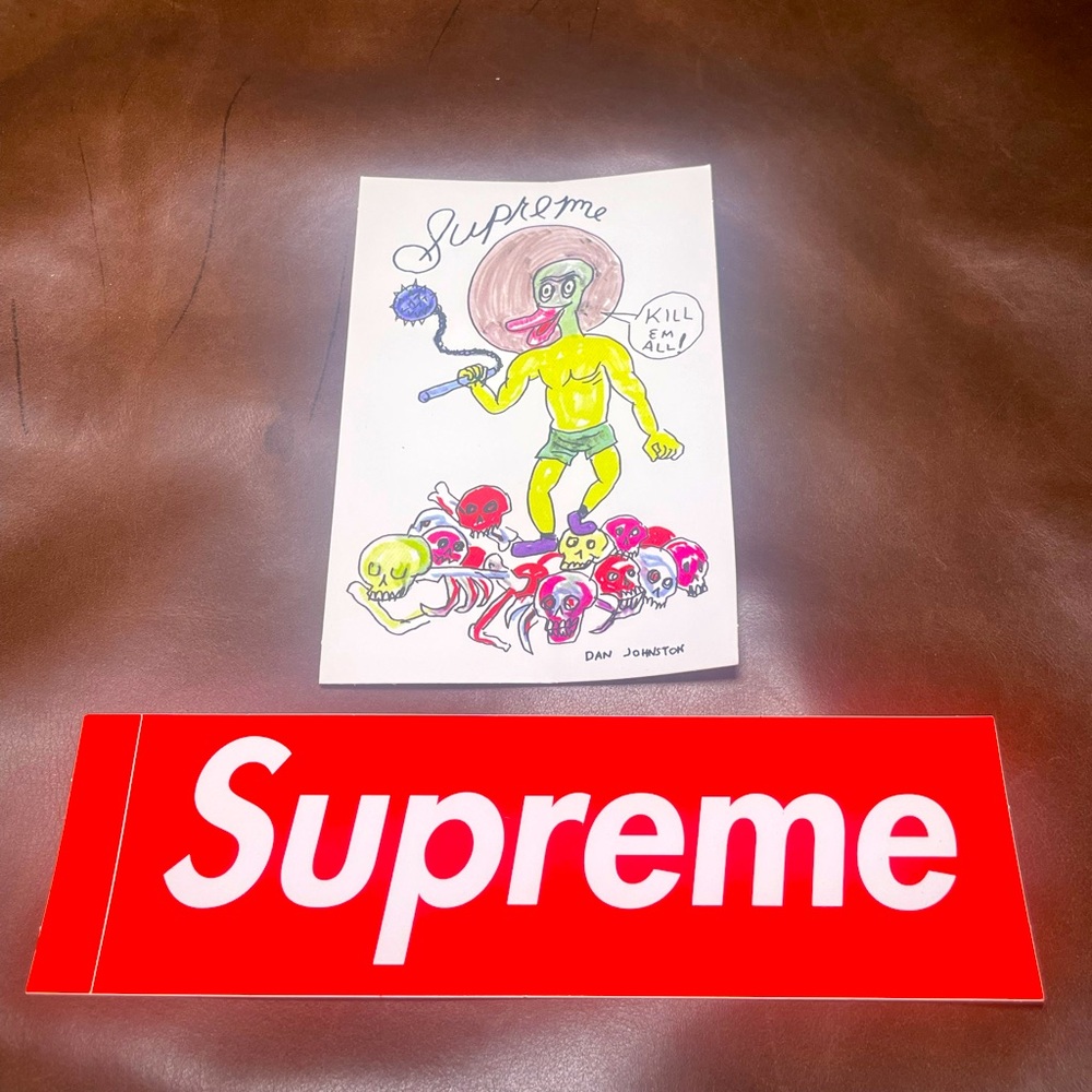 Supreme Dan Johnston stickers